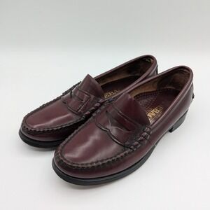Retail $250: Sebago Dan Loafers Sz 6 B Wine Burgundy Red Garnet